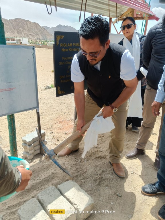 Foundation Stone Laying Ceremony at Riglam School on 17th May 2025